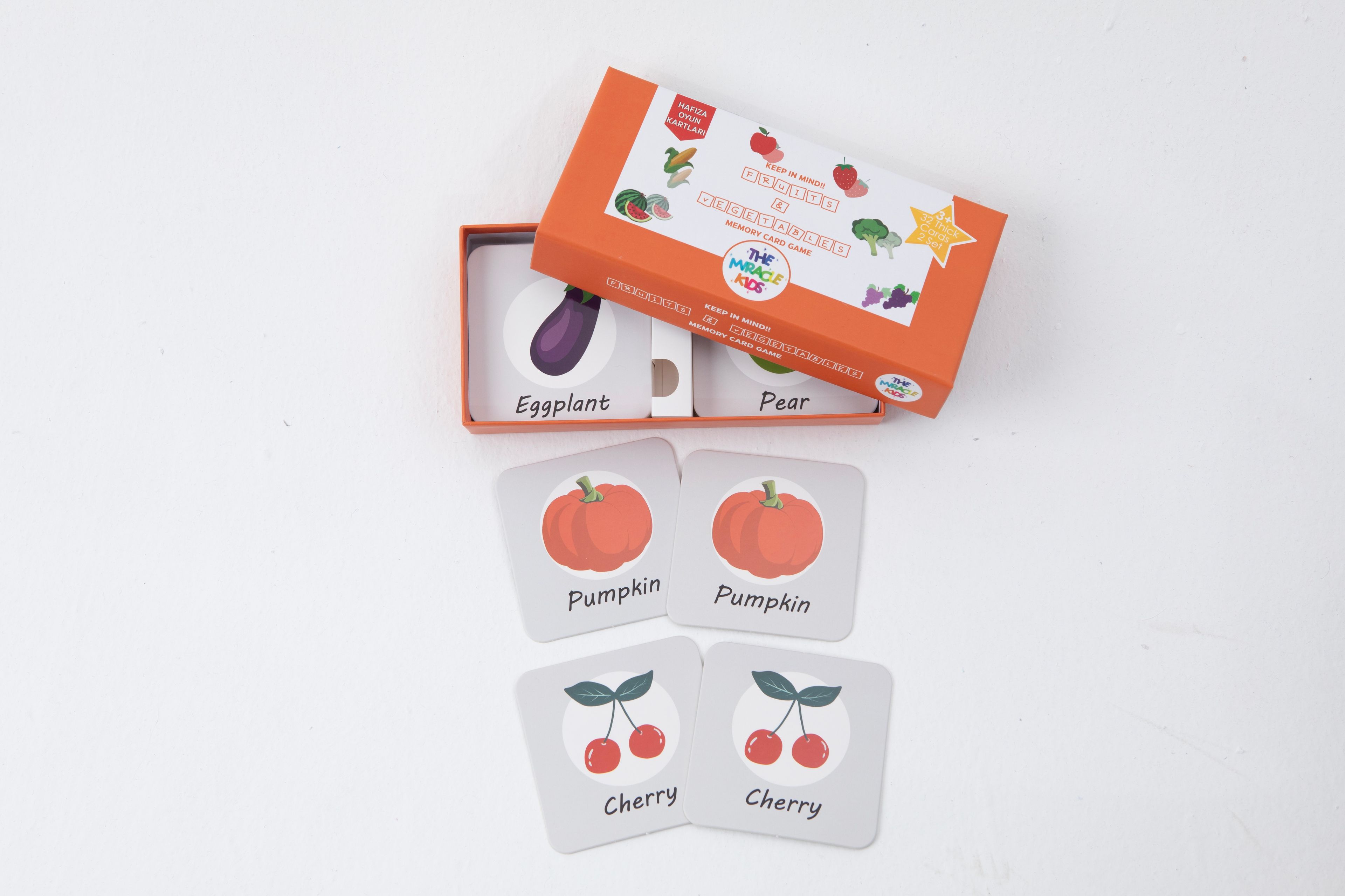 Fruits & Vegetables Memory Card Game