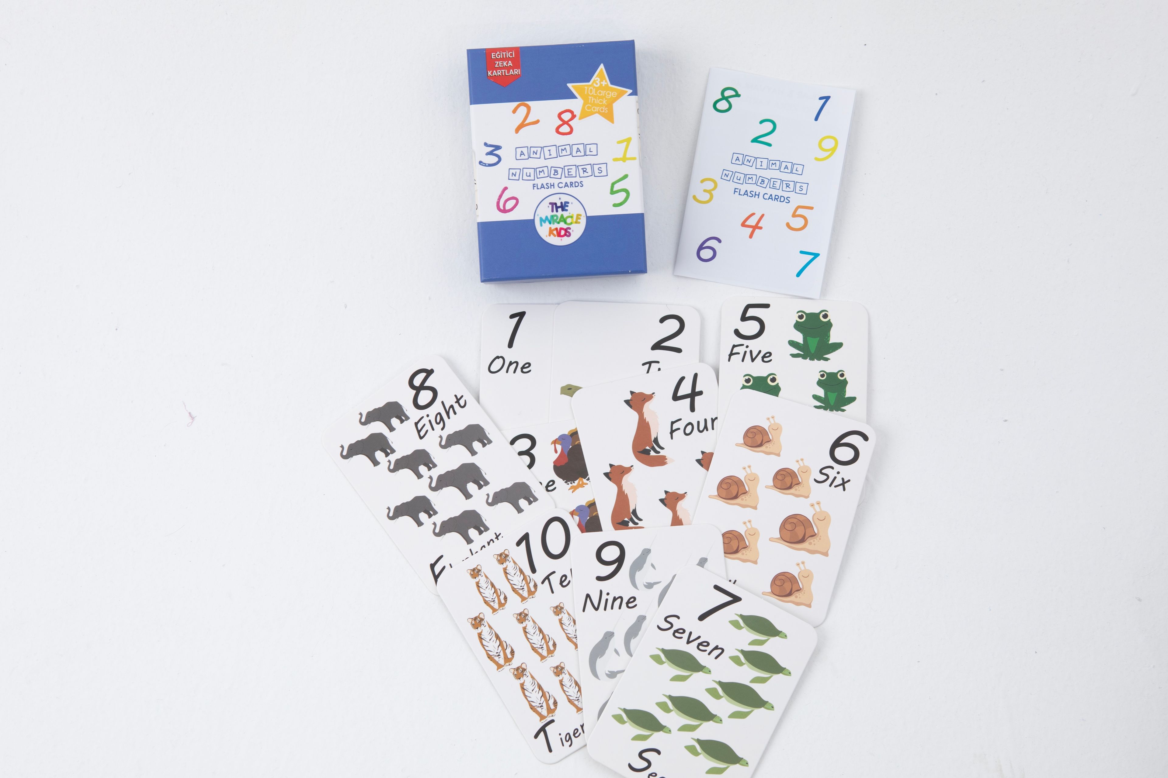 Animal Numbers Flash Cards