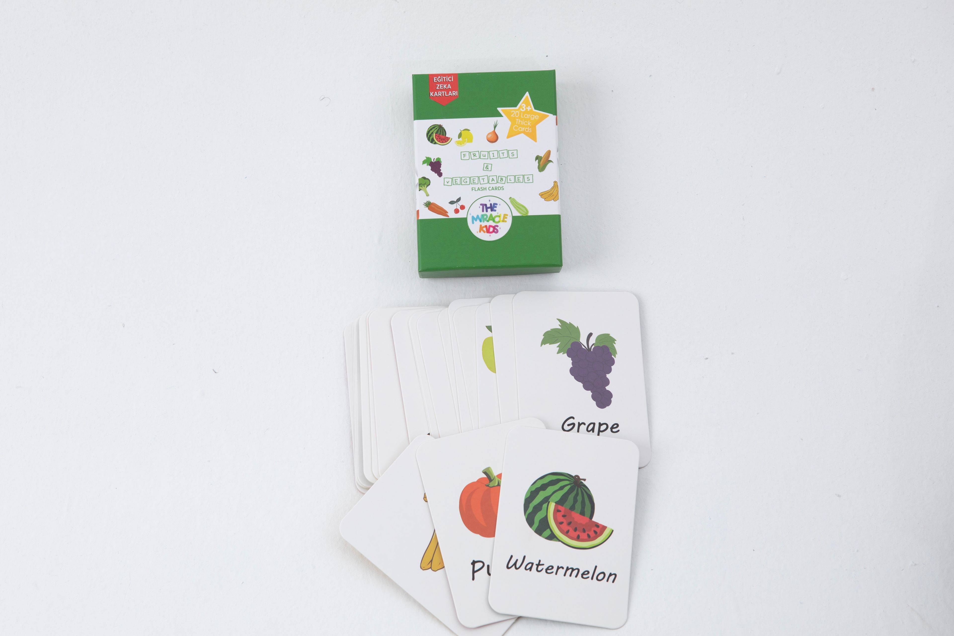 Fruits & Vegetables Flash Cards