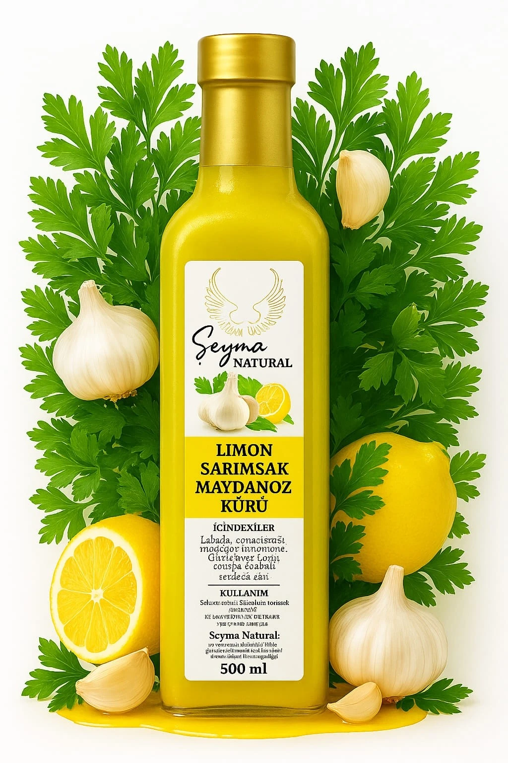 Limon Sarımsak Maydonoz Kürü 500 ml