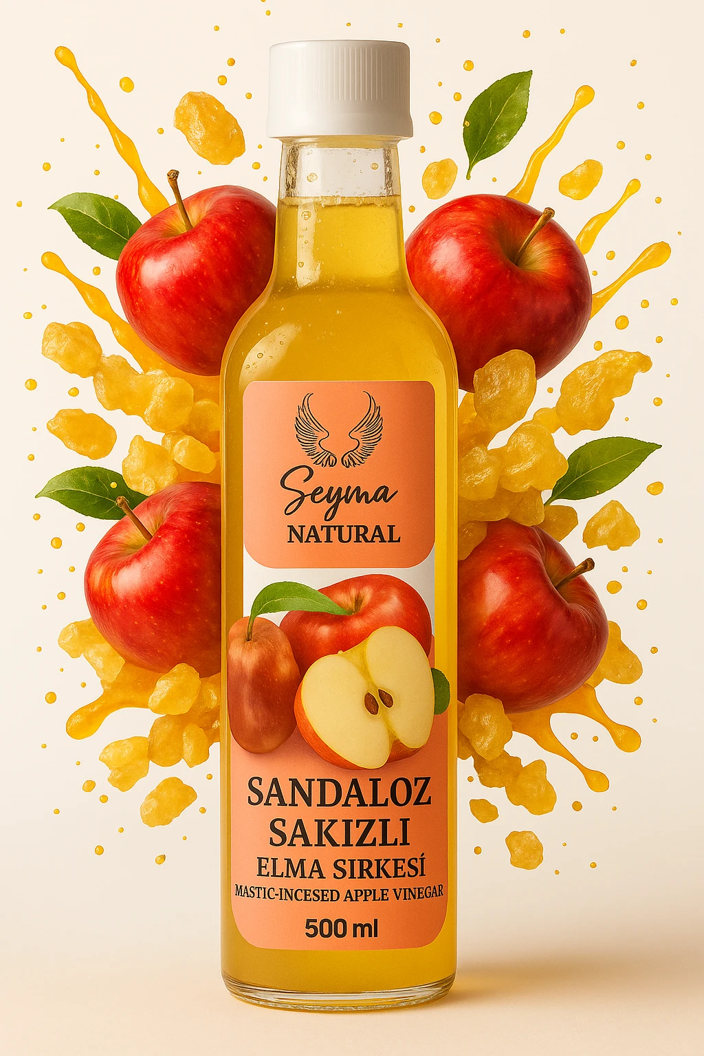 Sandaloz Sakızlı Elma Sirkesi 500 GR