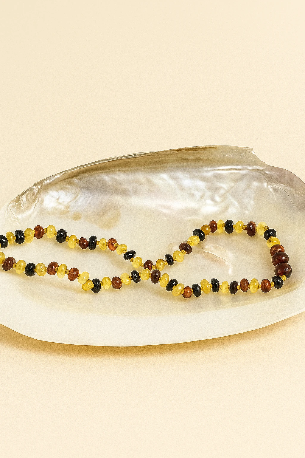 Kehribar Bebek Kolyesi 50 cm