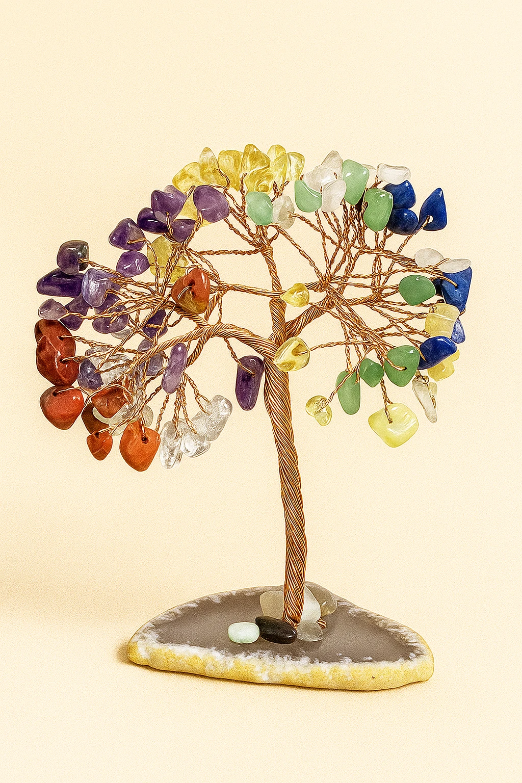 Çakra Doğal Taş Ağacı