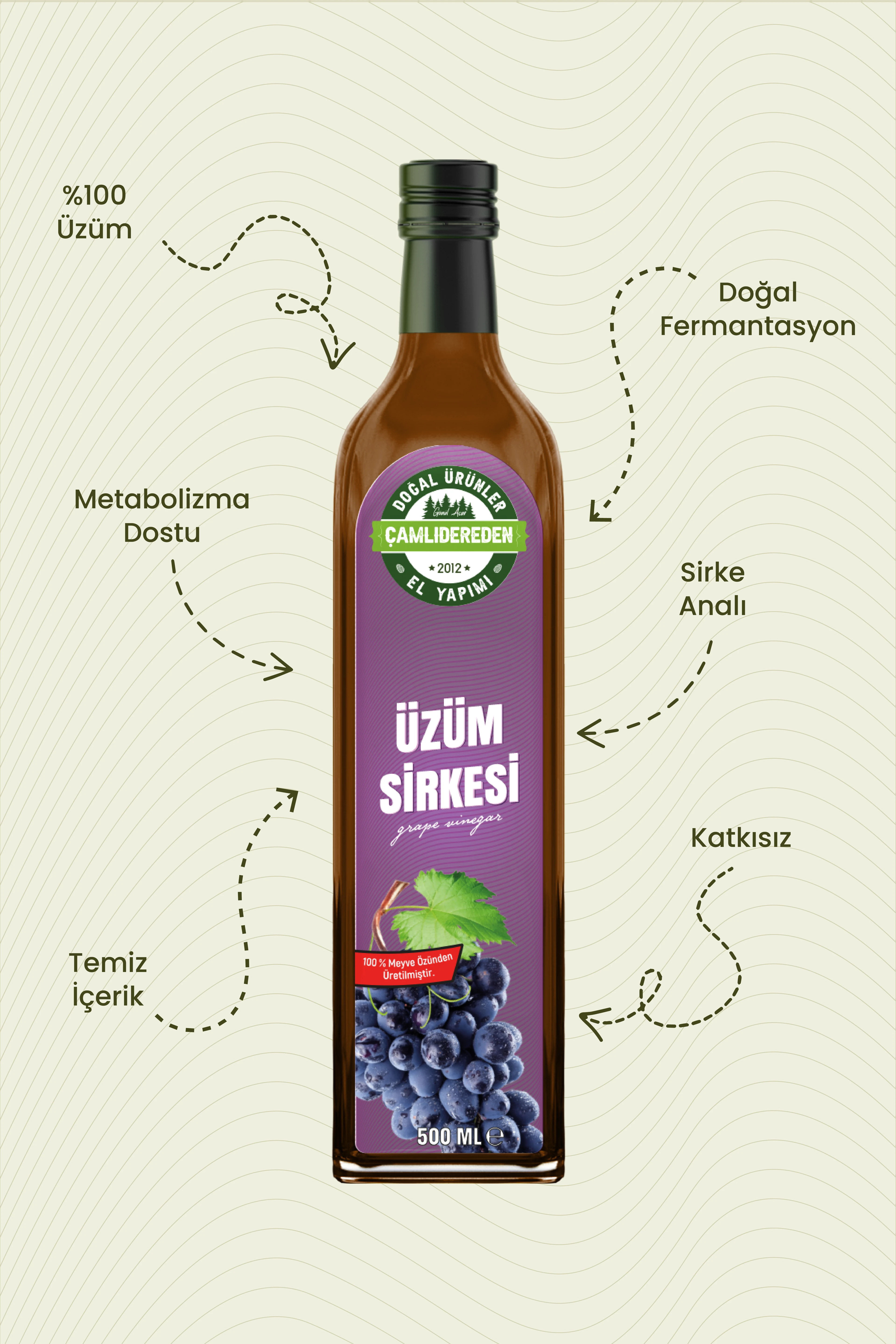 Üzüm Sirkesi 500 ml