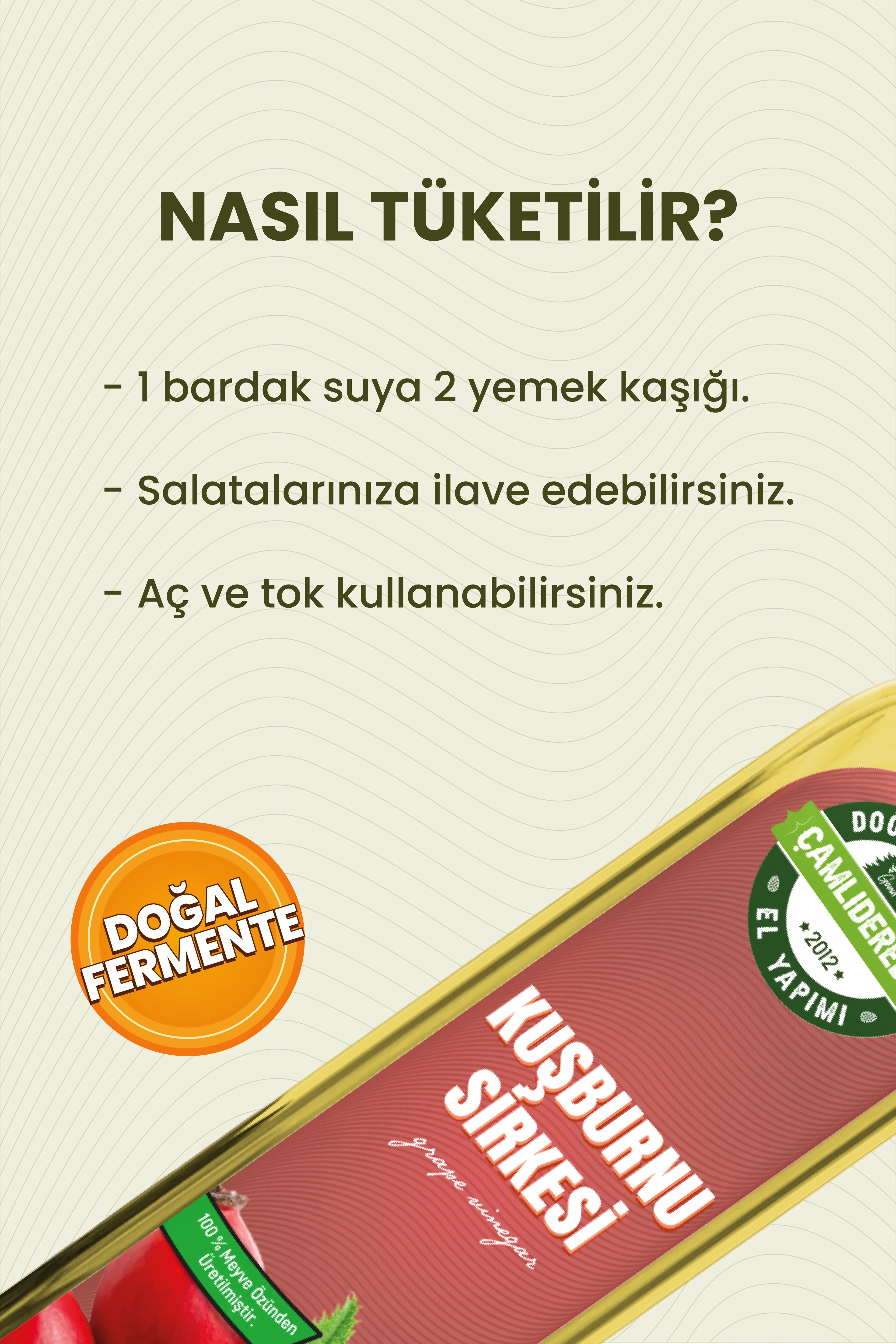 Kuşburnu Sirkesi 500 ml