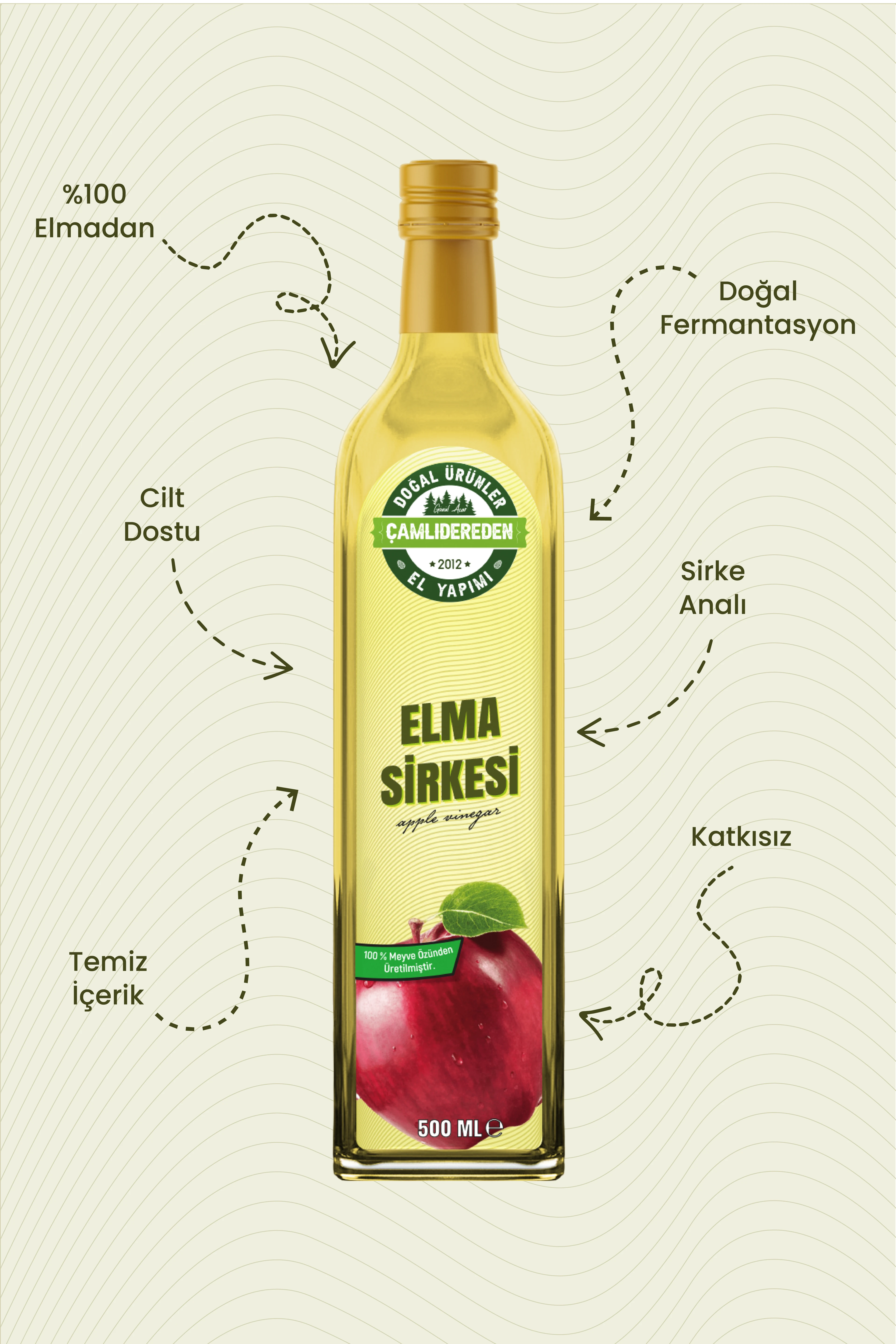 Elma Sirkesi 500 ml