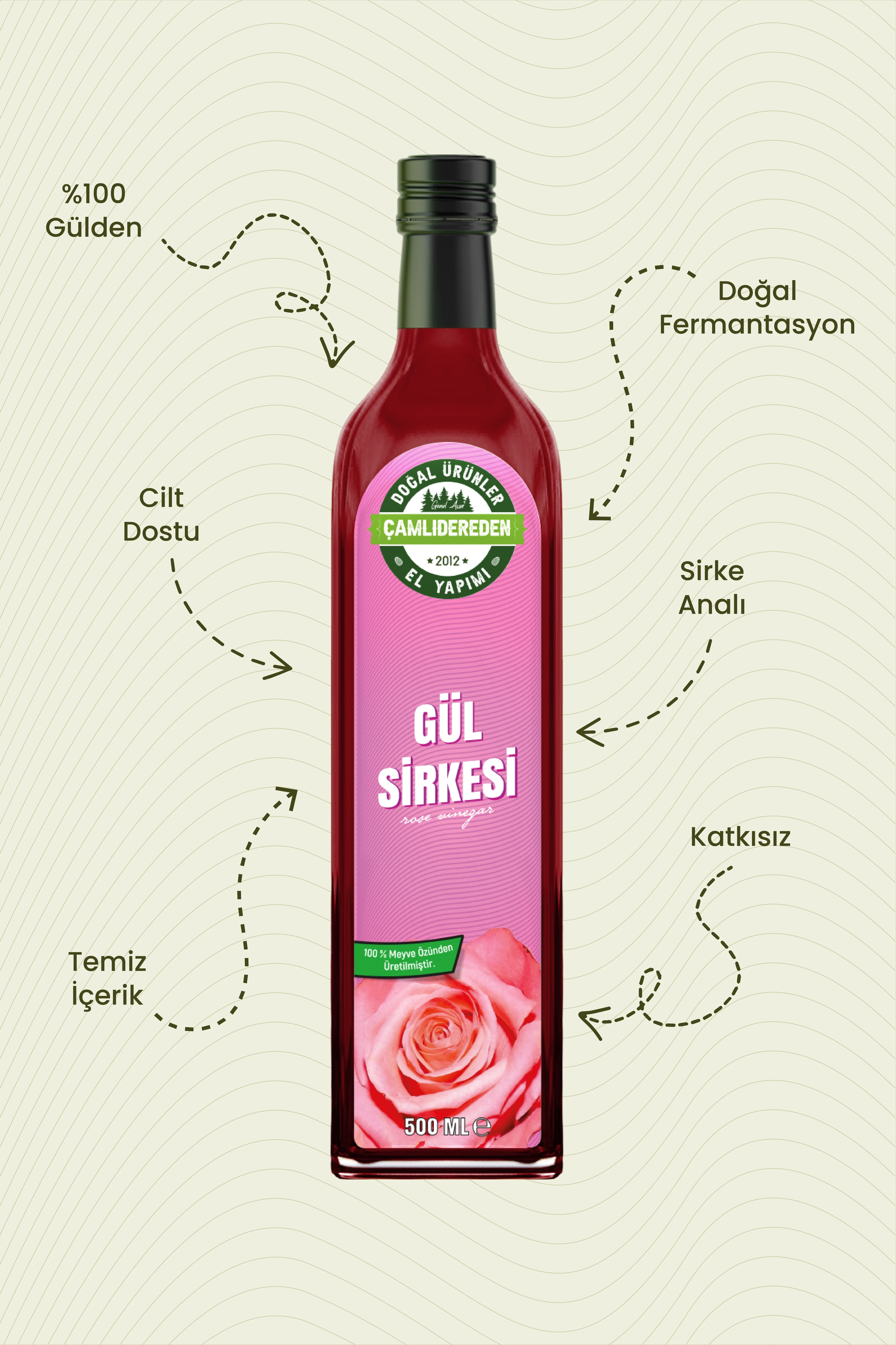 Gül Sirkesi 500 ml