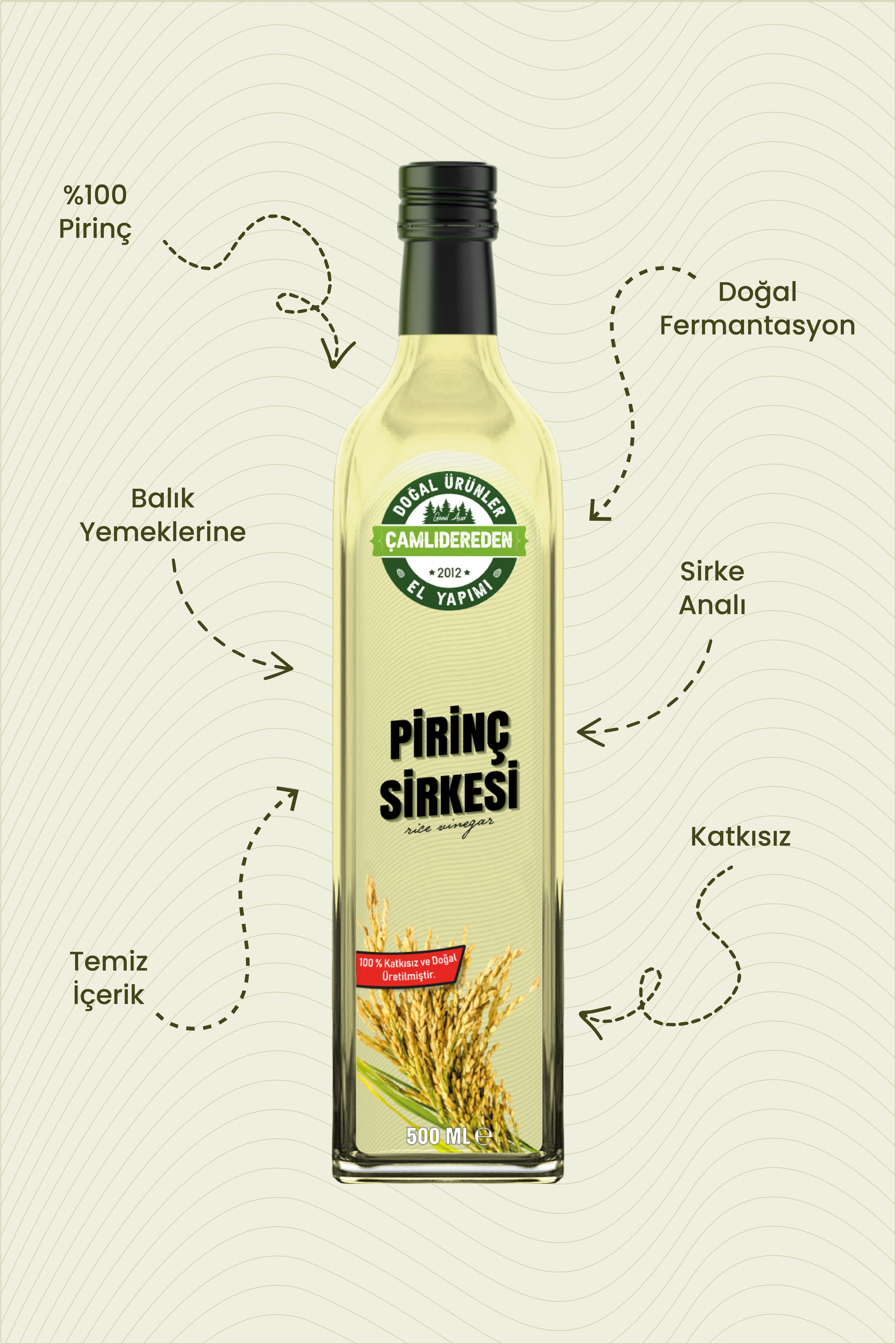 Pirinç Sirkesi 500 ml