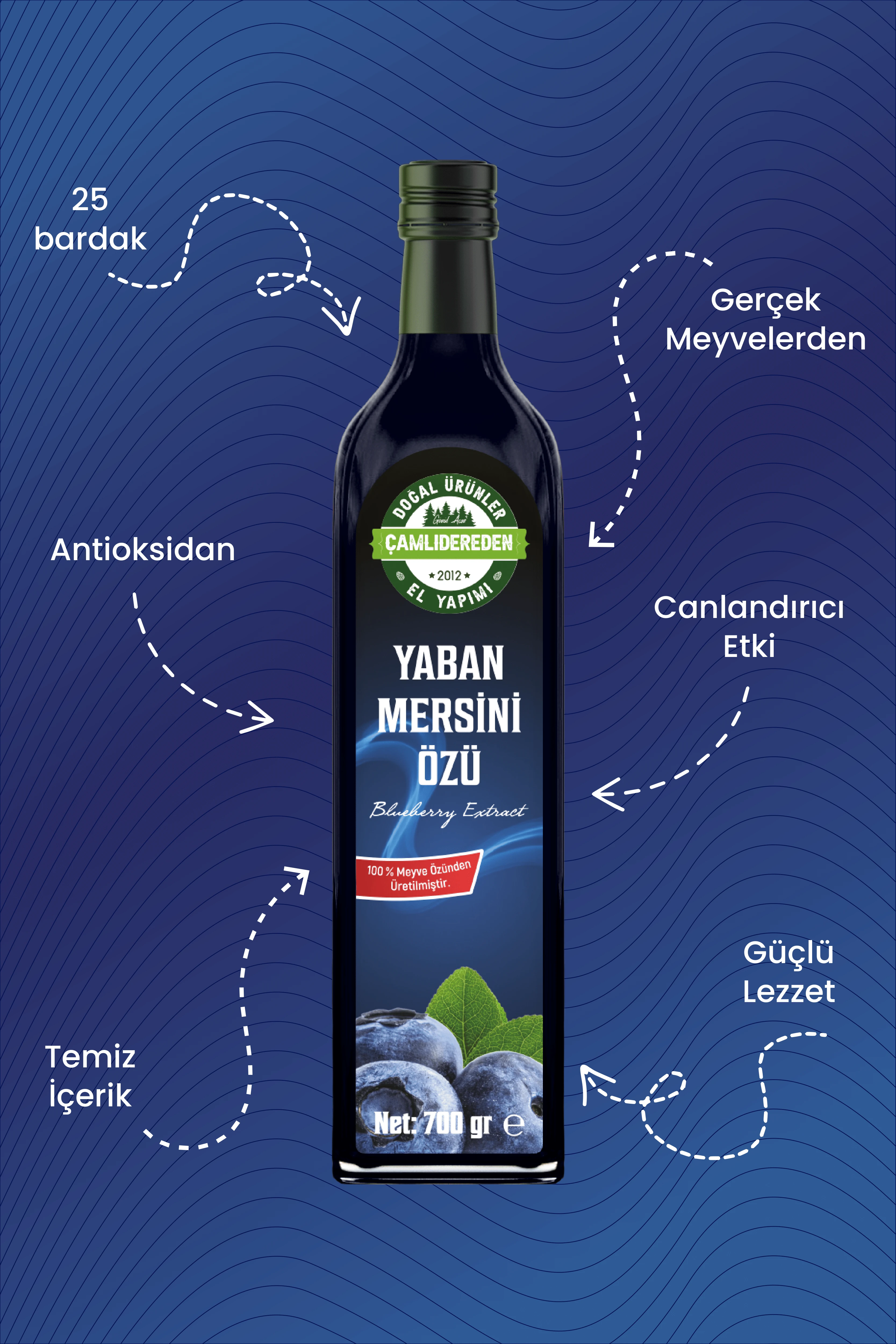 Yaban Mersini Özü 700 gr