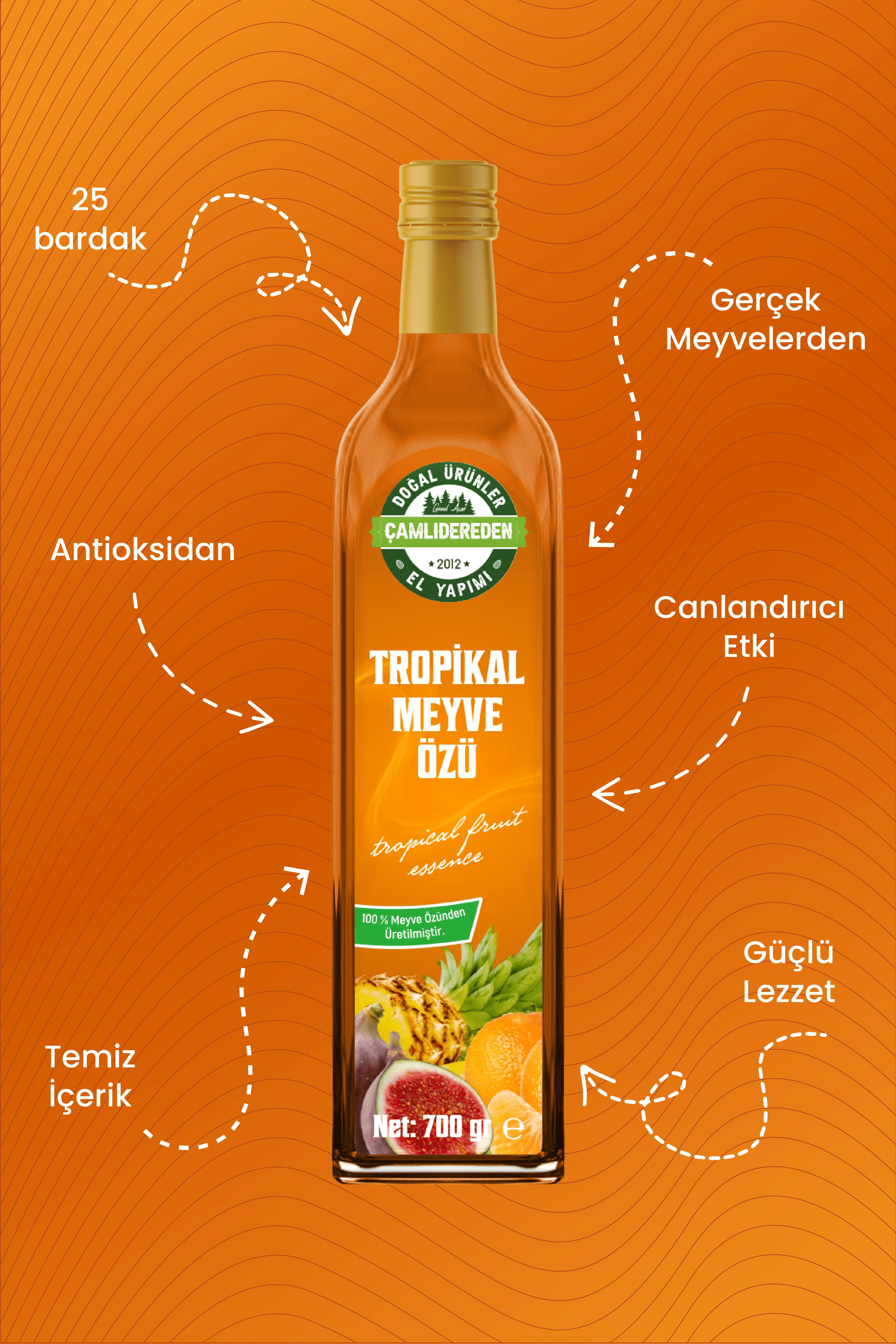 Tropikal Meyve Özü 700 Gr