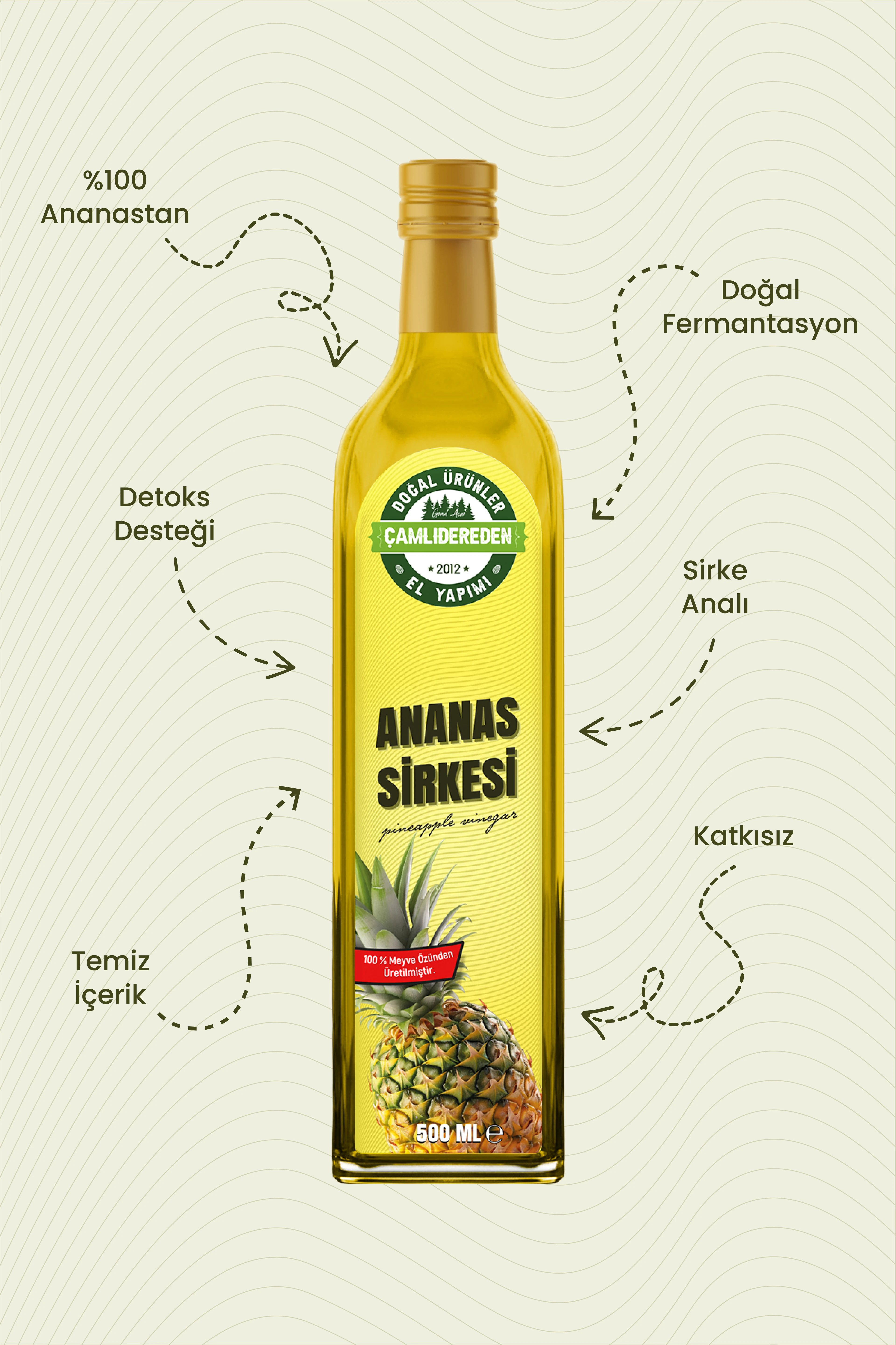 Ananas Sirkesi 500 ml