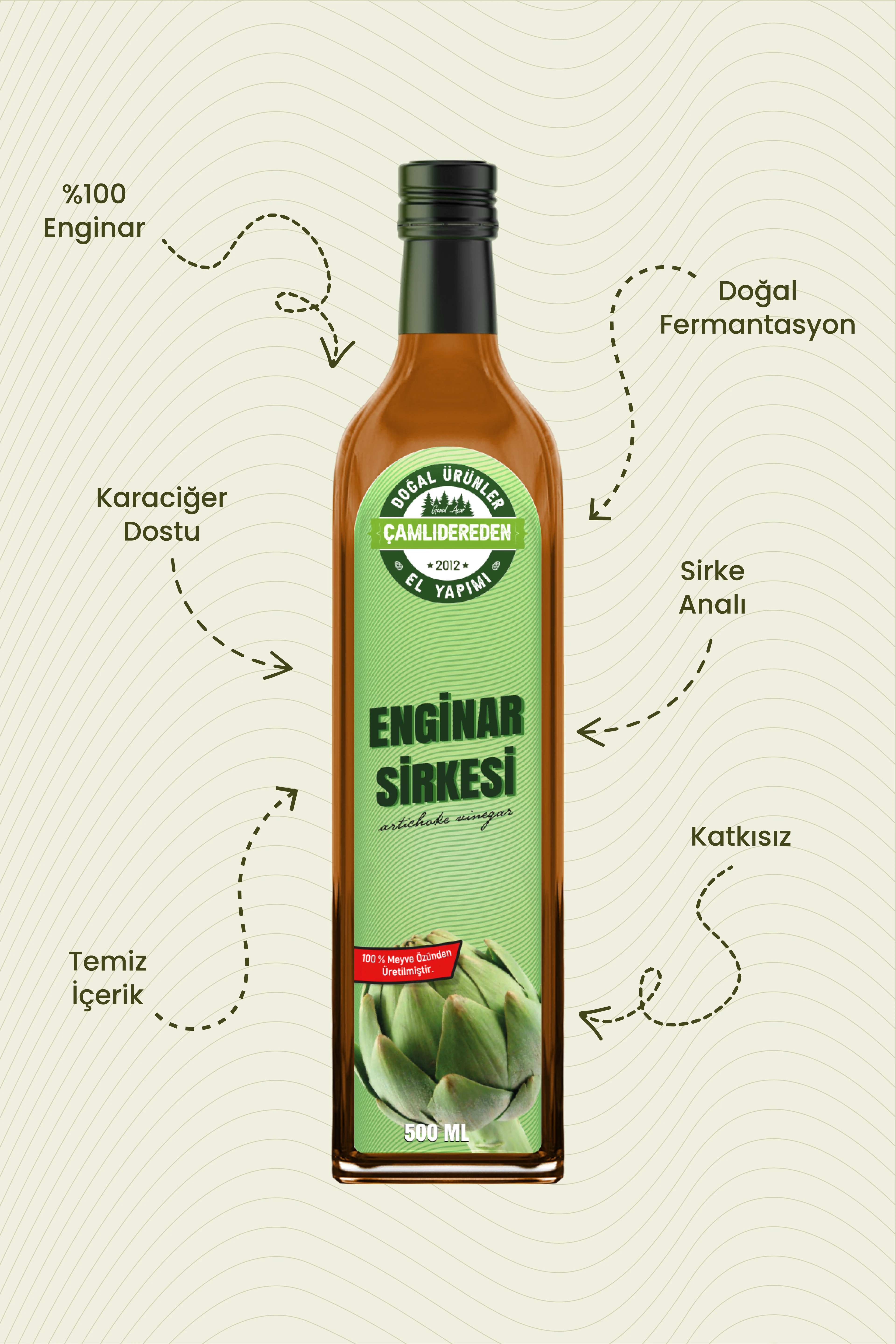 Enginar Sirkesi 500 ml