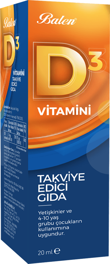 Balen D 3 Vitamini (Sıvı) 20 Ml