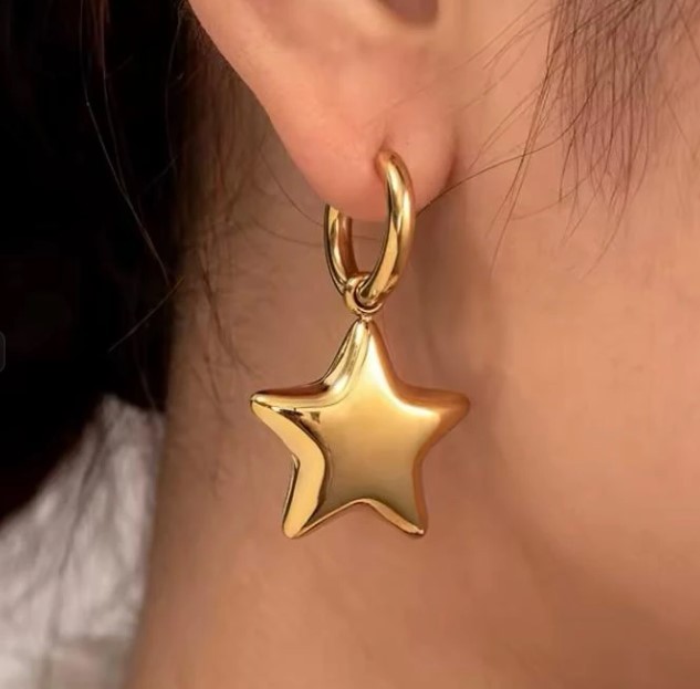 Star Çelik Gold Küpe