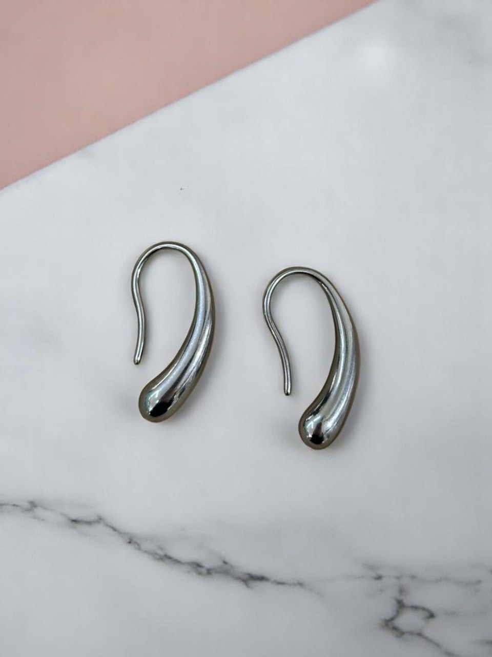 Damlacık Çelik Silver Küpe