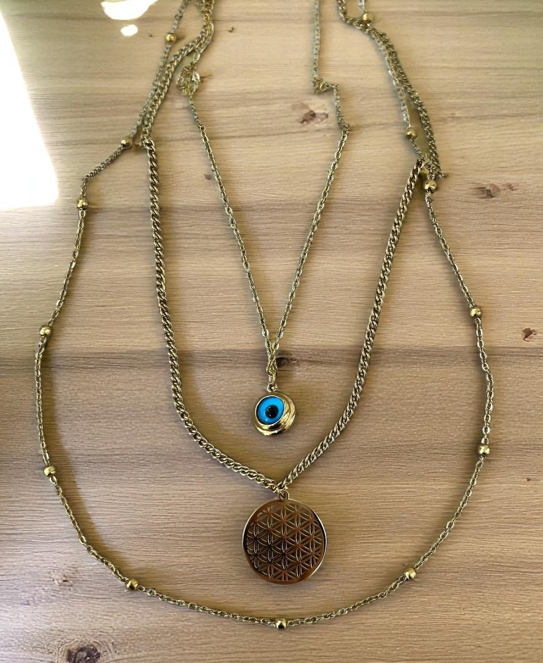 Gold Spirit 3’lü Çelik Kolye Seti