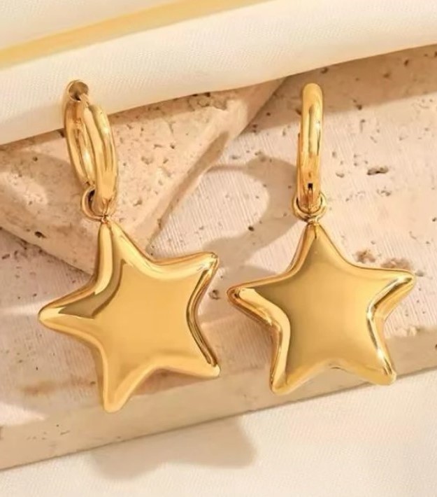 Star Çelik Gold Küpe