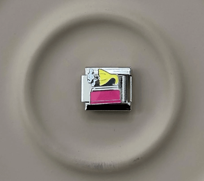Record Nomination (İtalyan Bileklik) Charm