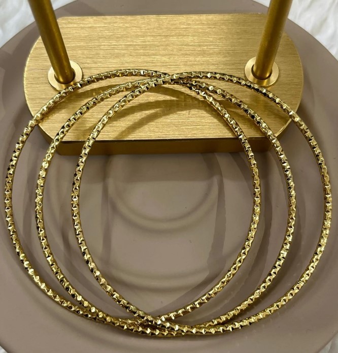 3'Lü İzli Çelik Ajda Bileklik (65mm)