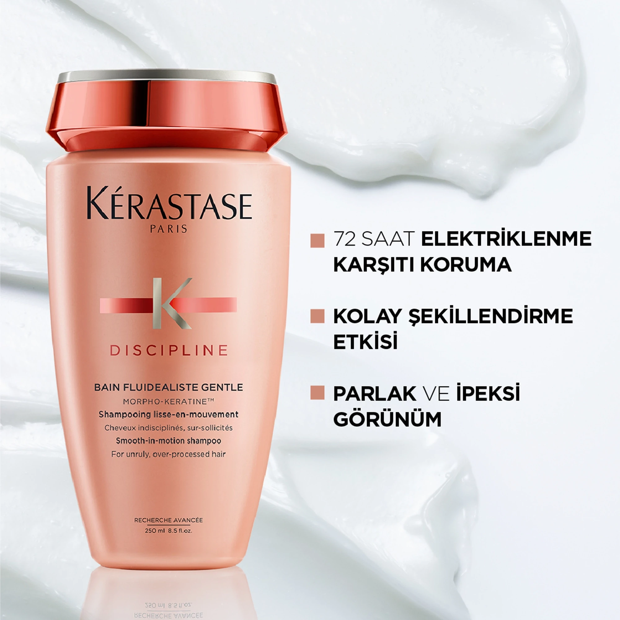 Kerastase Discipline Bain Fluidealiste Kolay Şekillendirme Sağlayan ve Elektriklenme Karşıtı Şampuan 250 ml