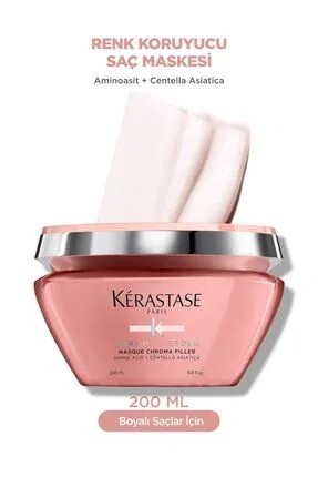 KERASTASE Chroma Absolu Masque Chroma Filler Boyalı Saçlar İçin Güçlendirici Bakım Maskesi 200ml