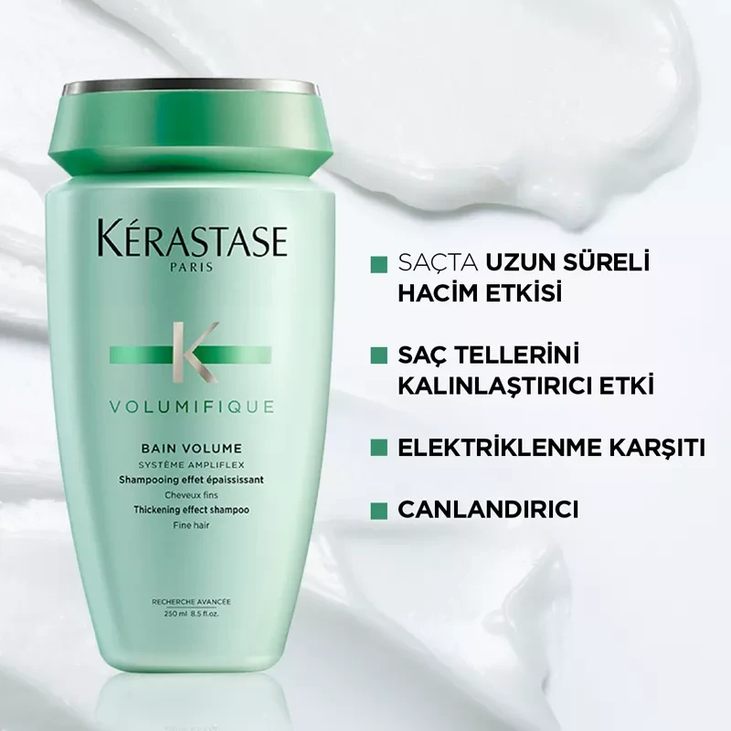 KERASTASE Resistance Volumifique Bain Volume İnce Telli Saçlar İçin Hacimlendirici Şampuan 250ml