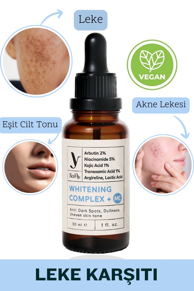 So Fly Whitening Complex +MC Leke Karşıtı Arbutin Serum 30ml