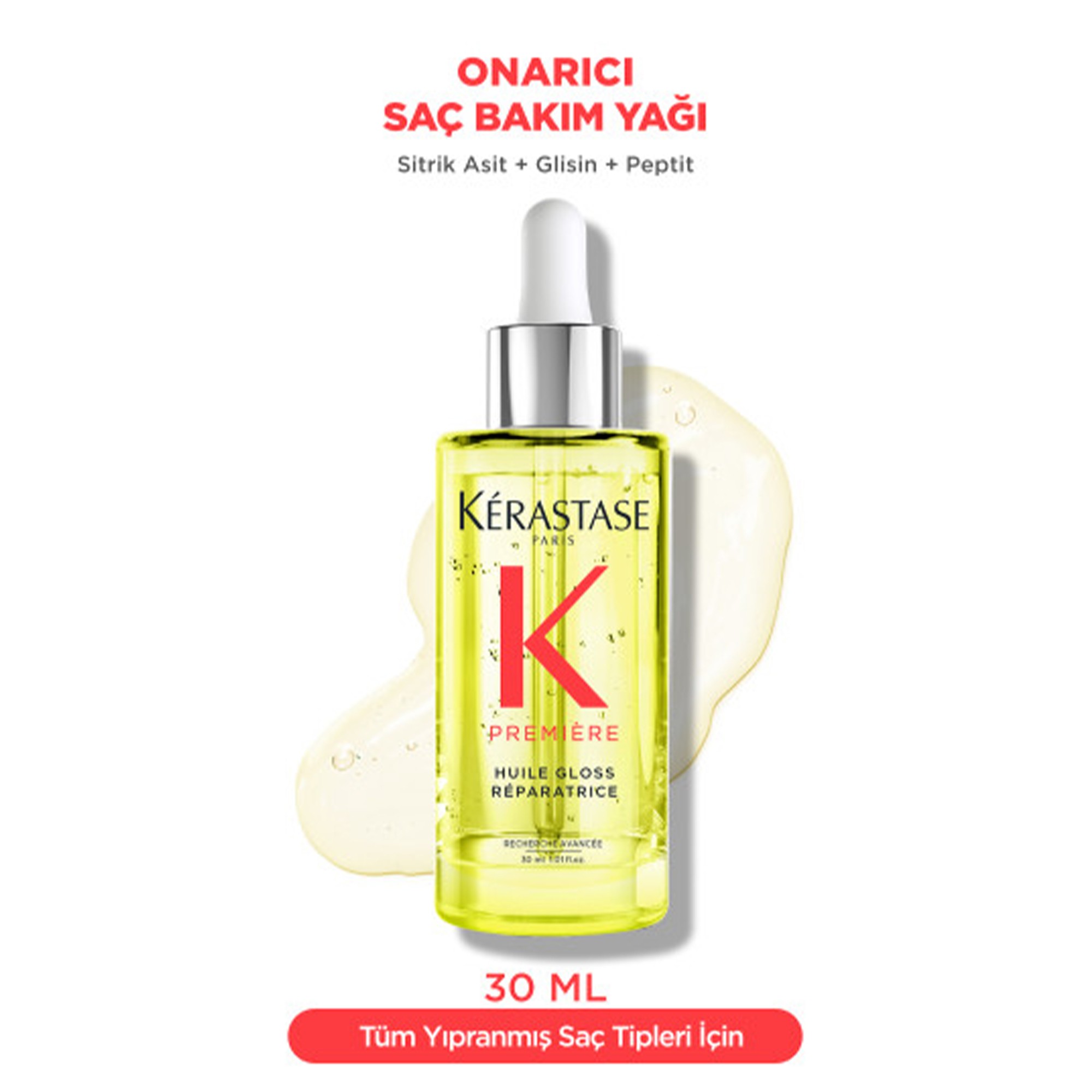 Kerastase Premiere Huile Gloss Reparatrice Yoğun Parlaklık Veren Onarıcı Saç Bakım Yağı 30 ml