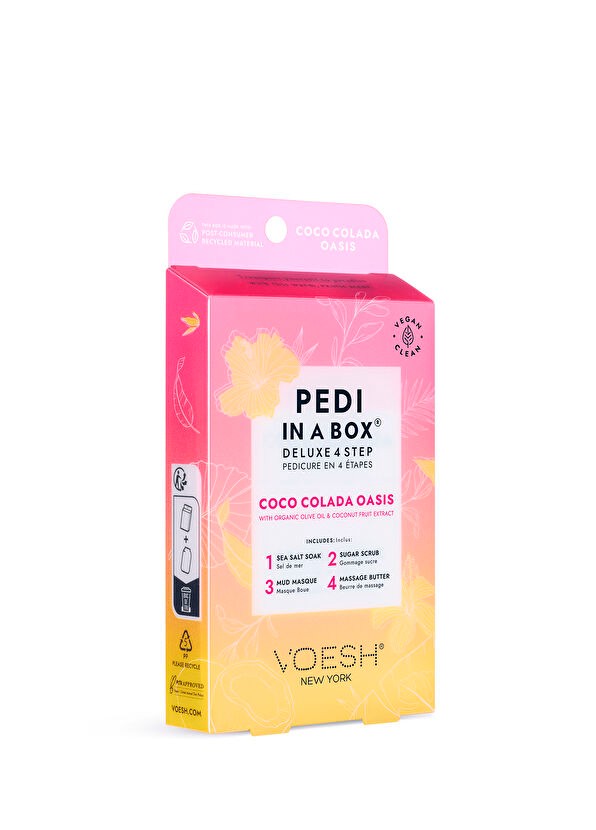 Voesh Pedi In A Box® Coco Colada Deluxe 4 Adımlı Pedikür Seti