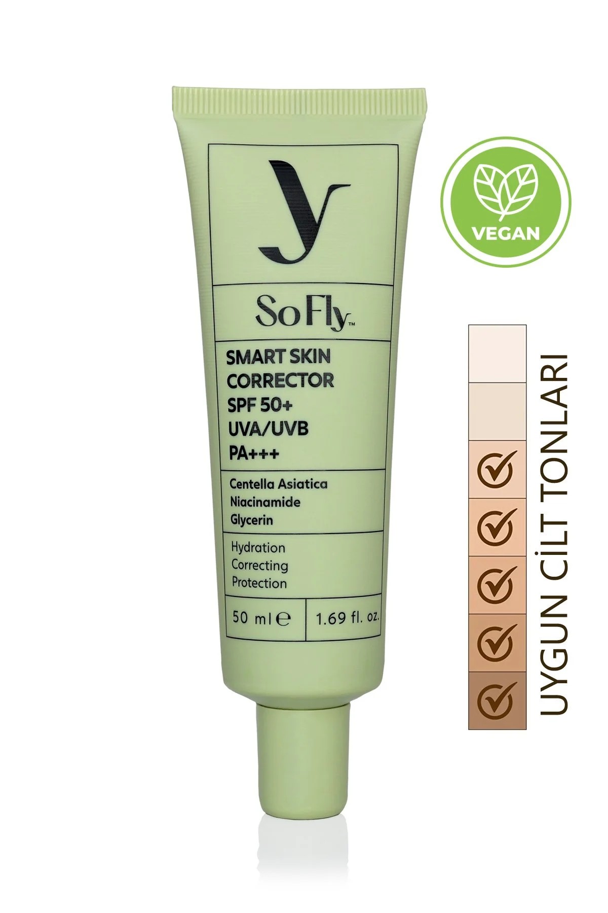 So Fly Smart Skin Corrector SPF 50+ Onarıcı Güneş Kremi 50ml