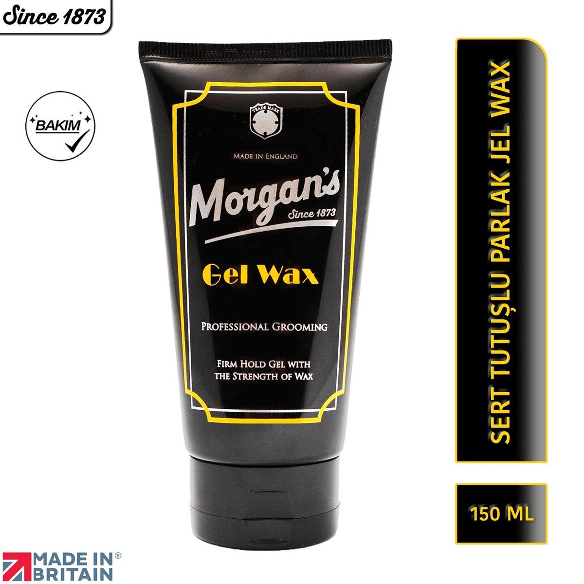 Morgan's Pomade Gel Wax Firm Hold Gel - Güçlü Tutuşlu Uzun Süreli Kalıcı Wax 150 ml