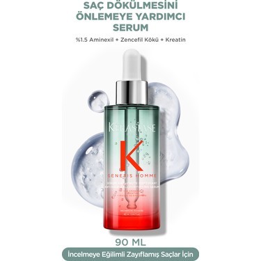 KERASTASE Genesis Homme Erkeklere Özel Dökülme Önleyici ve Yoğunlaştırıcı Serum 90ml