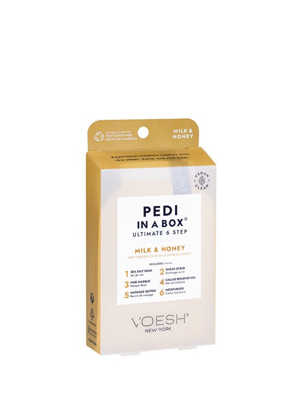 Voesh Pedi In A Box® Süt & Bal Ultimate 6 Adımlı Pedikür Seti