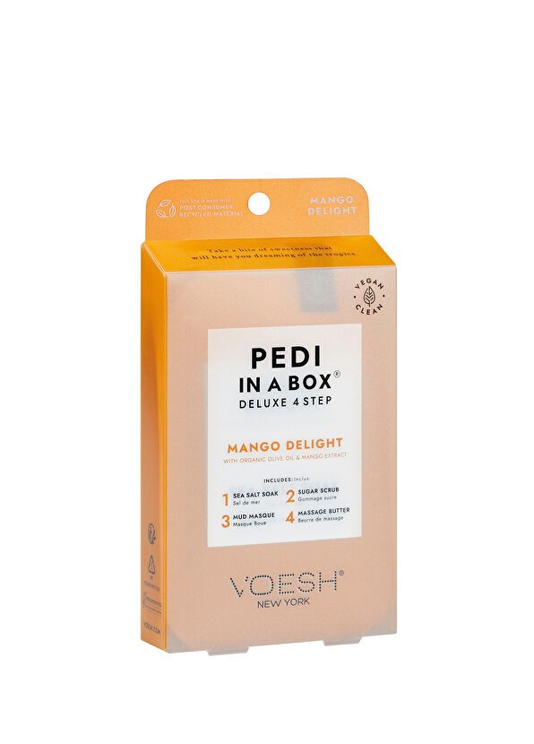 Voesh Pedi In A Box® Mango Deluxe 4 Adımlı Pedikür Seti