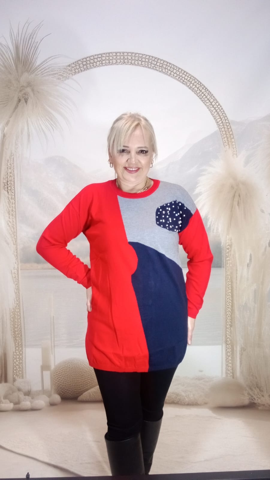 KAZAK ANGORA SERİSİ - KIRMIZI LACİVERT