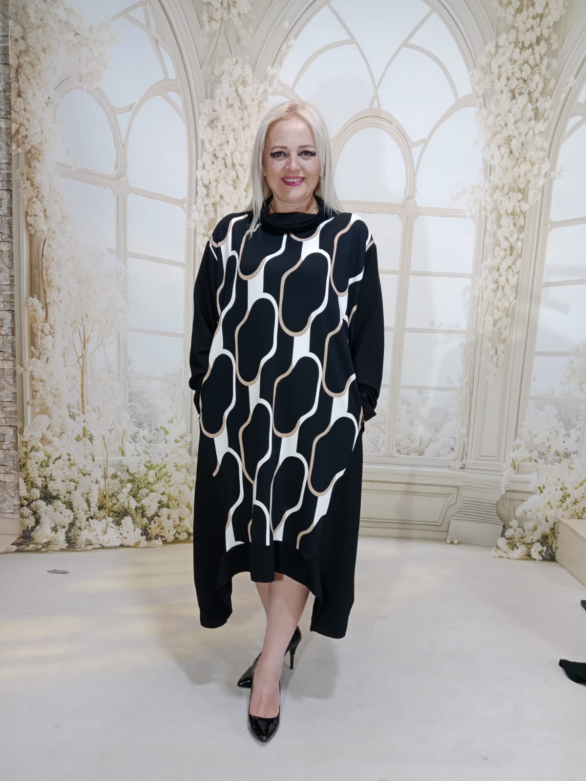 ALYA ELBİSE  - SİYAH PETEK