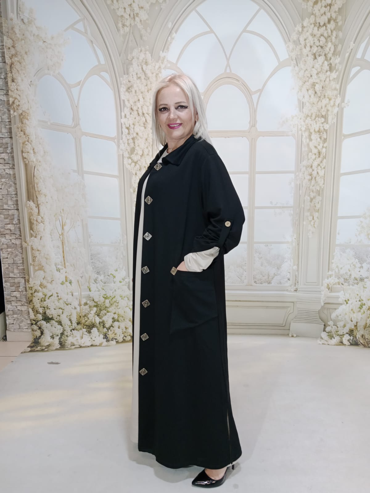 BÜYÜK BEDEN KAP  - SİYAH