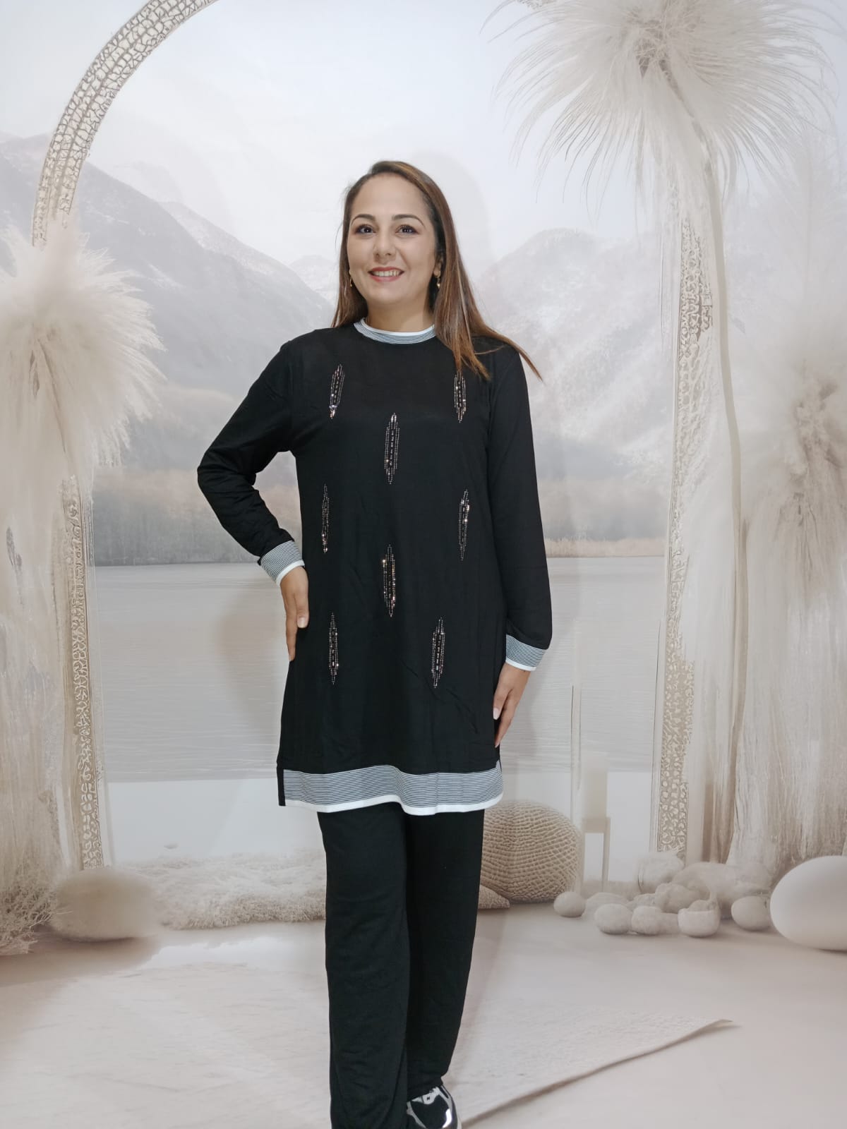 BAMBU 2Lİ TAŞLI TAKIM