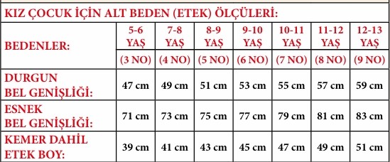 Kız Çocuk Tişört Etek Takım 23 Nisan 29 Ekim Gösteri Kıyafeti