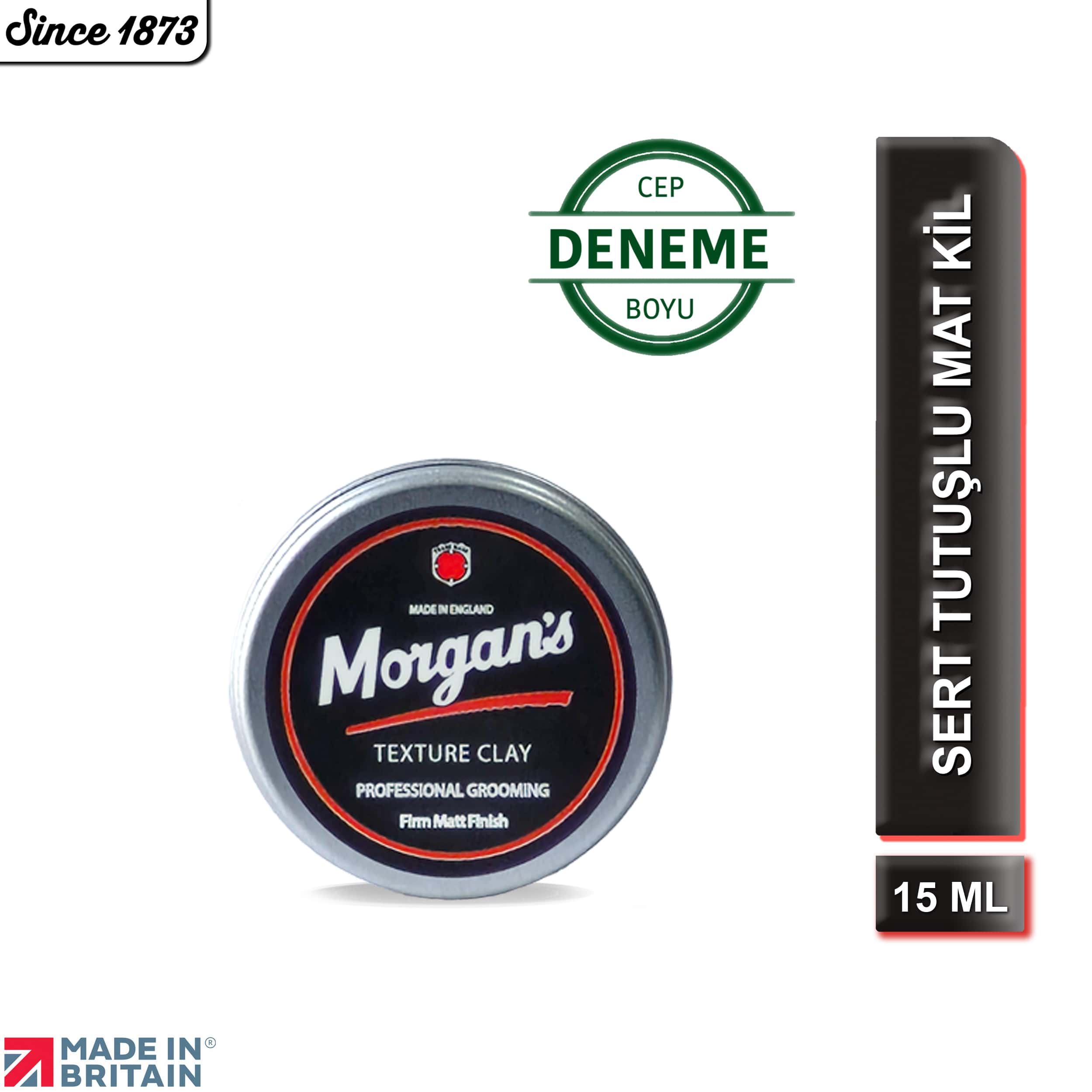 Seyahat Boy Texture Clay - Kuru Saça Doku Veren Mat Bitişli Şekillendirici Kil 15 ml