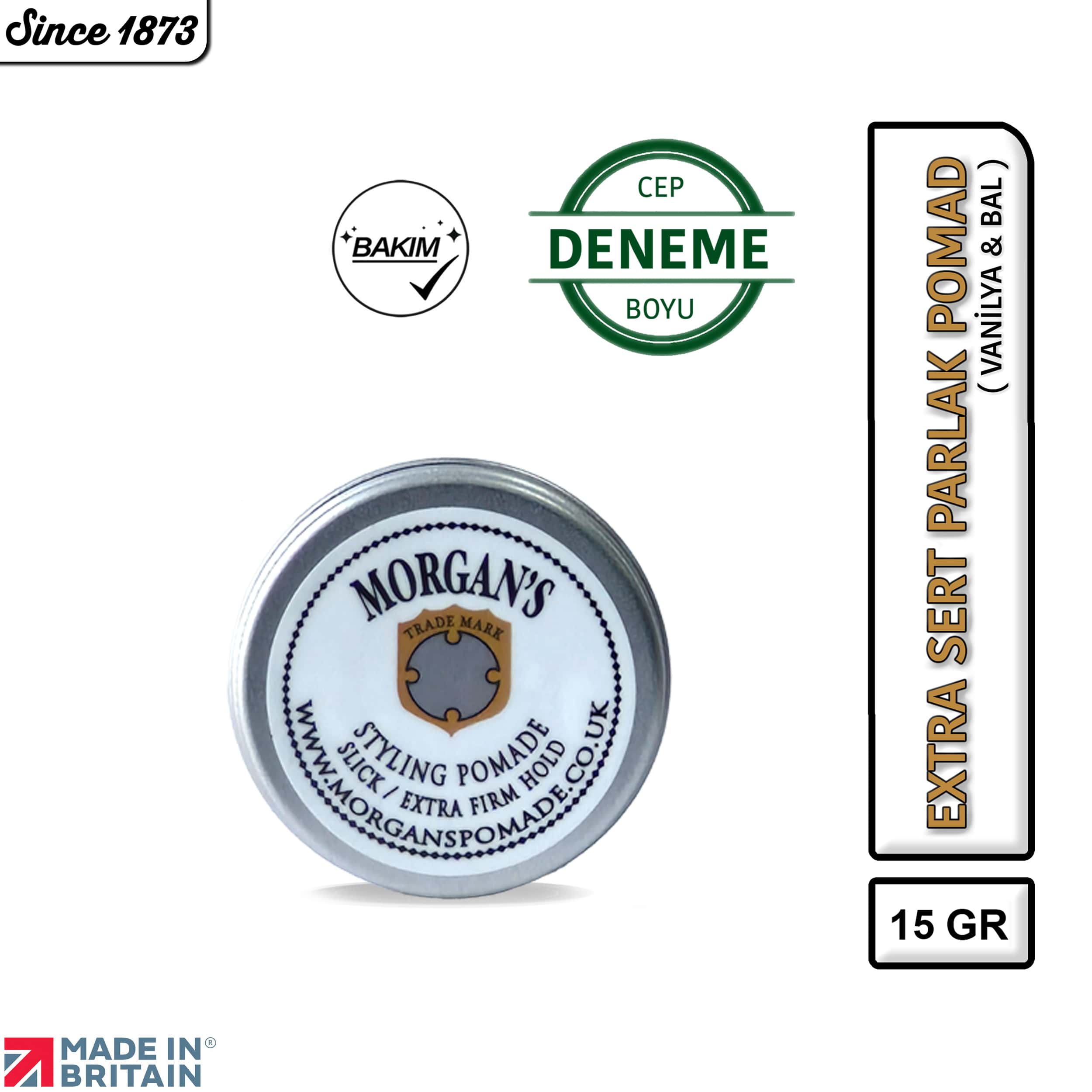 Seyahat Boy Styling Extra Hold Vanilla & Honey - Extra Sert Tutucu Parlaklık Veren Pomad (WHITE LABEL) 15 GR