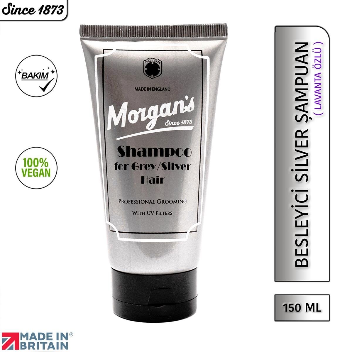 Grey & Silver Shampoo - Beyaz ve Gri Saçlar için Erkek Şampuanı 150 ml