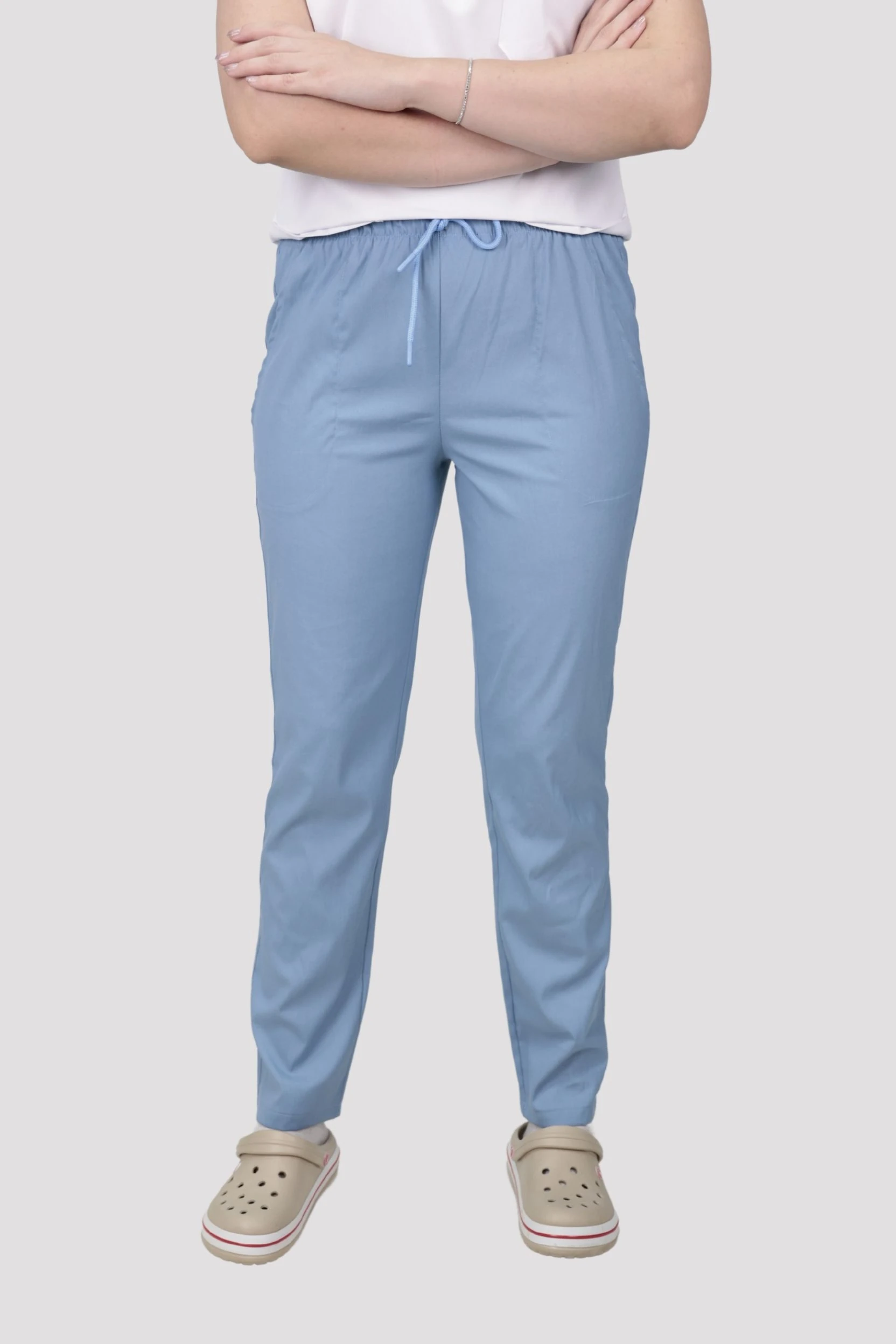 Classic Kadın Tek Alt Hastane Üniforması - Buz Mavisi