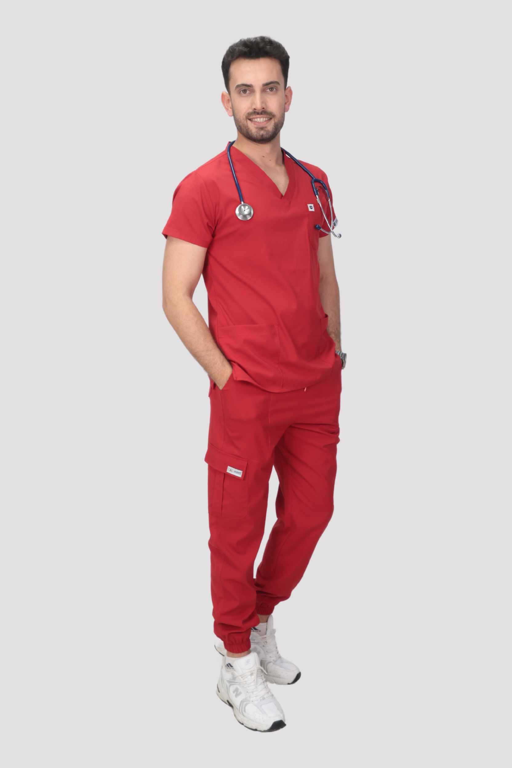 Jogger Serisi Erkek Üniforma - Kırmızı