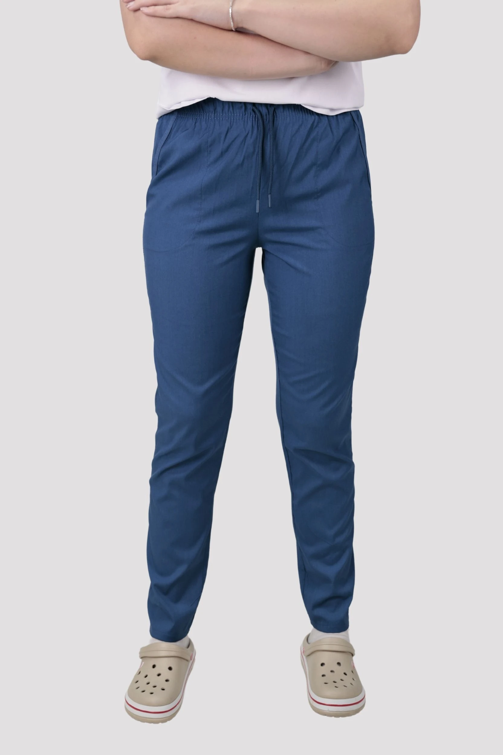 Classic Kadın Tek Alt Hastane Üniforması - İndigo