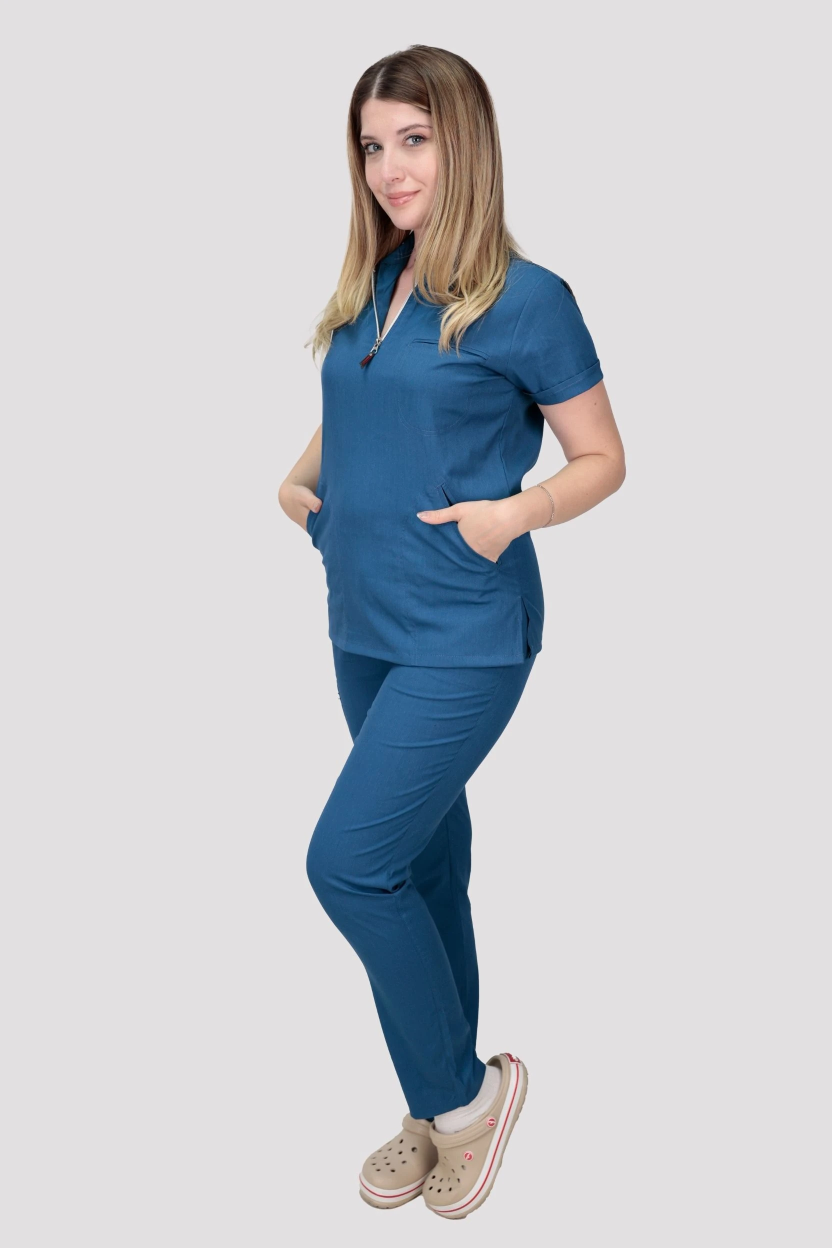 Epione Kadın Hastane Üniforması  - İndigo