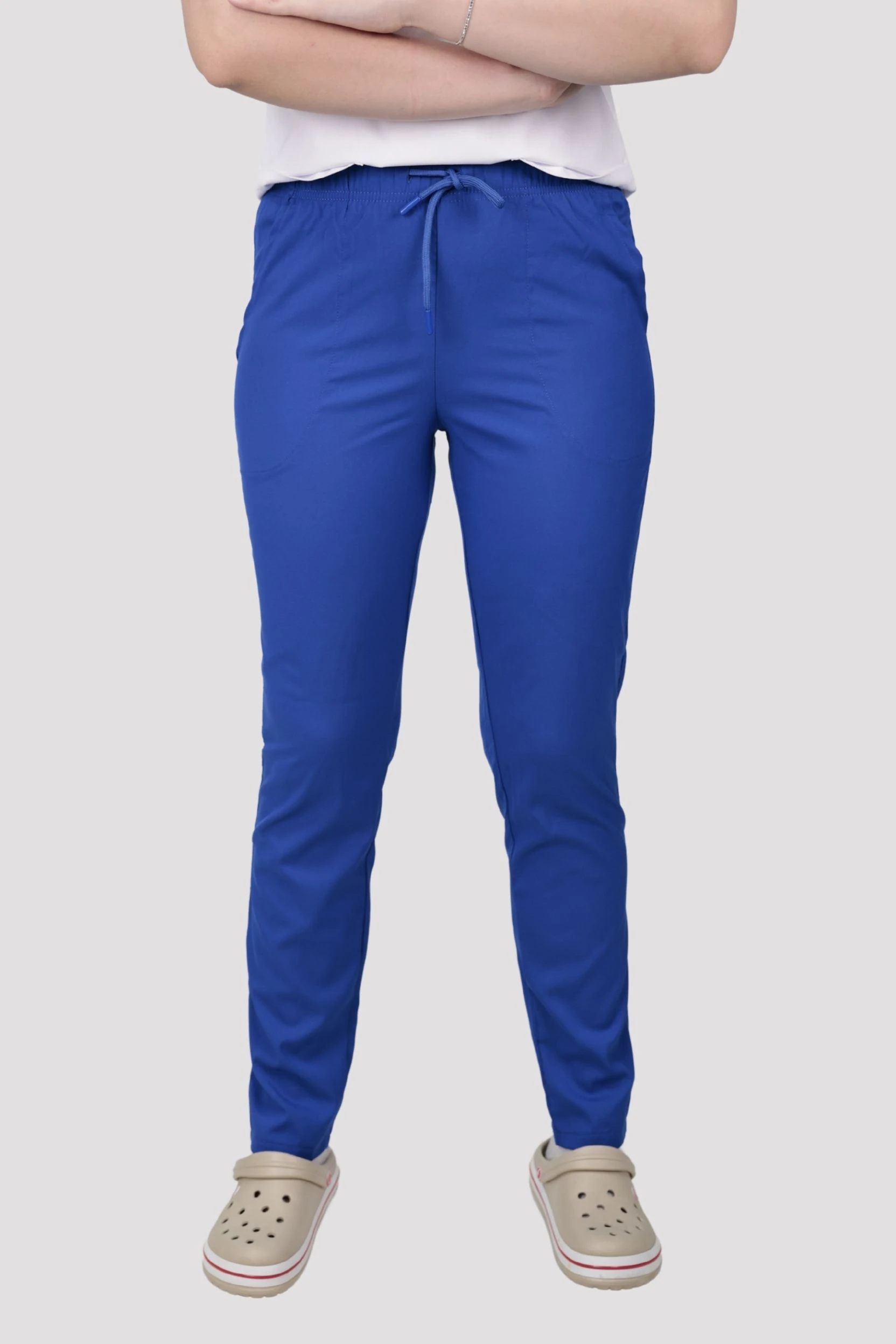 Classic Kadın Tek Alt Hastane Üniforması - Saks Mavisi