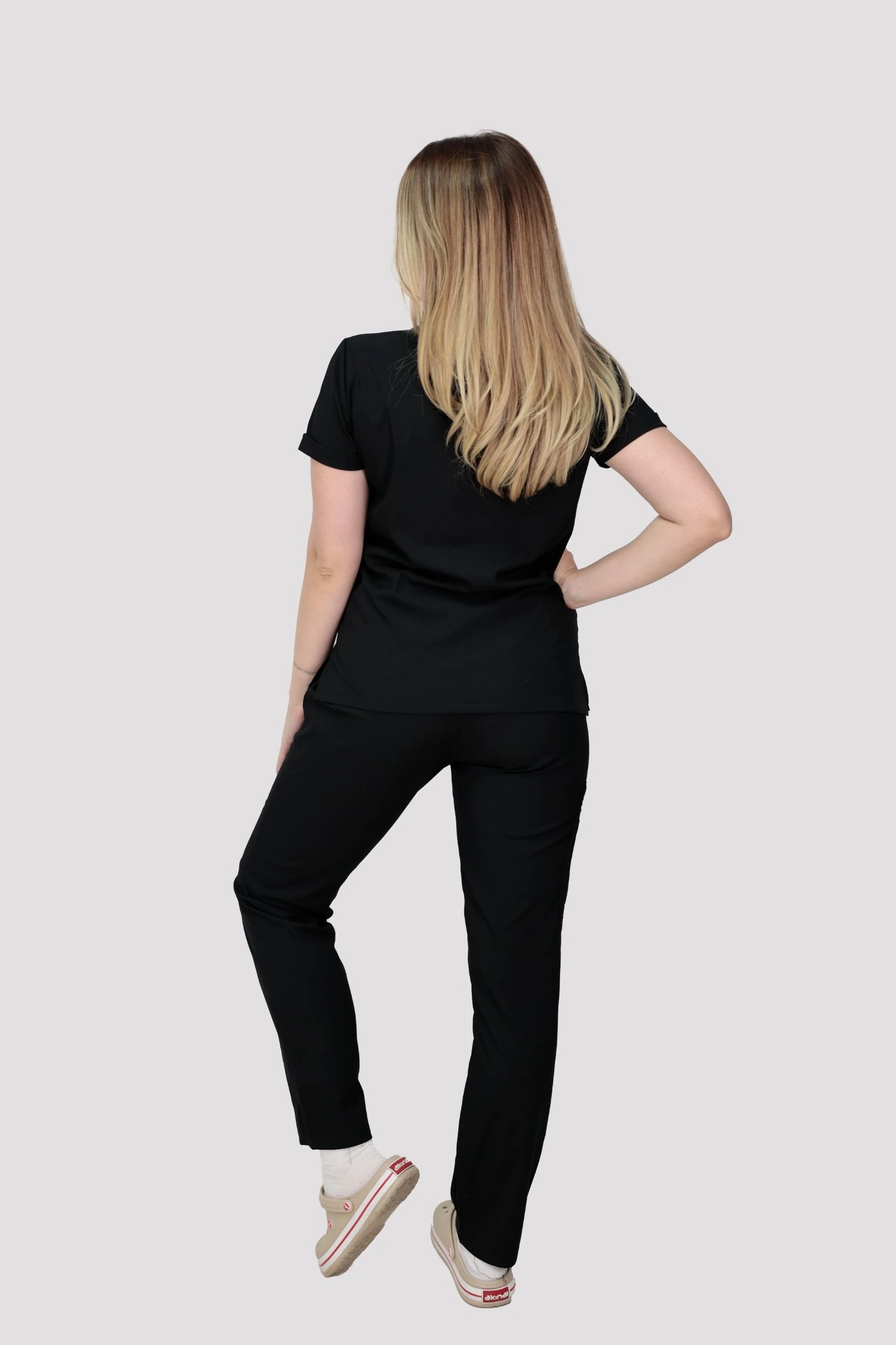 Epione Kadın Hastane Üniforması  - Siyah