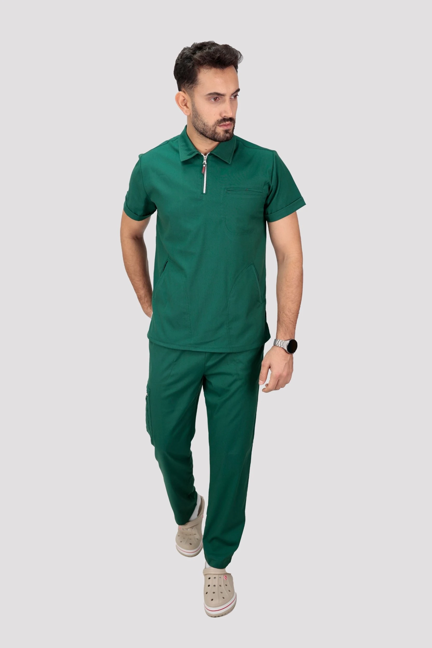 Epione Erkek Hastane Üniforması - Ördek Yeşili