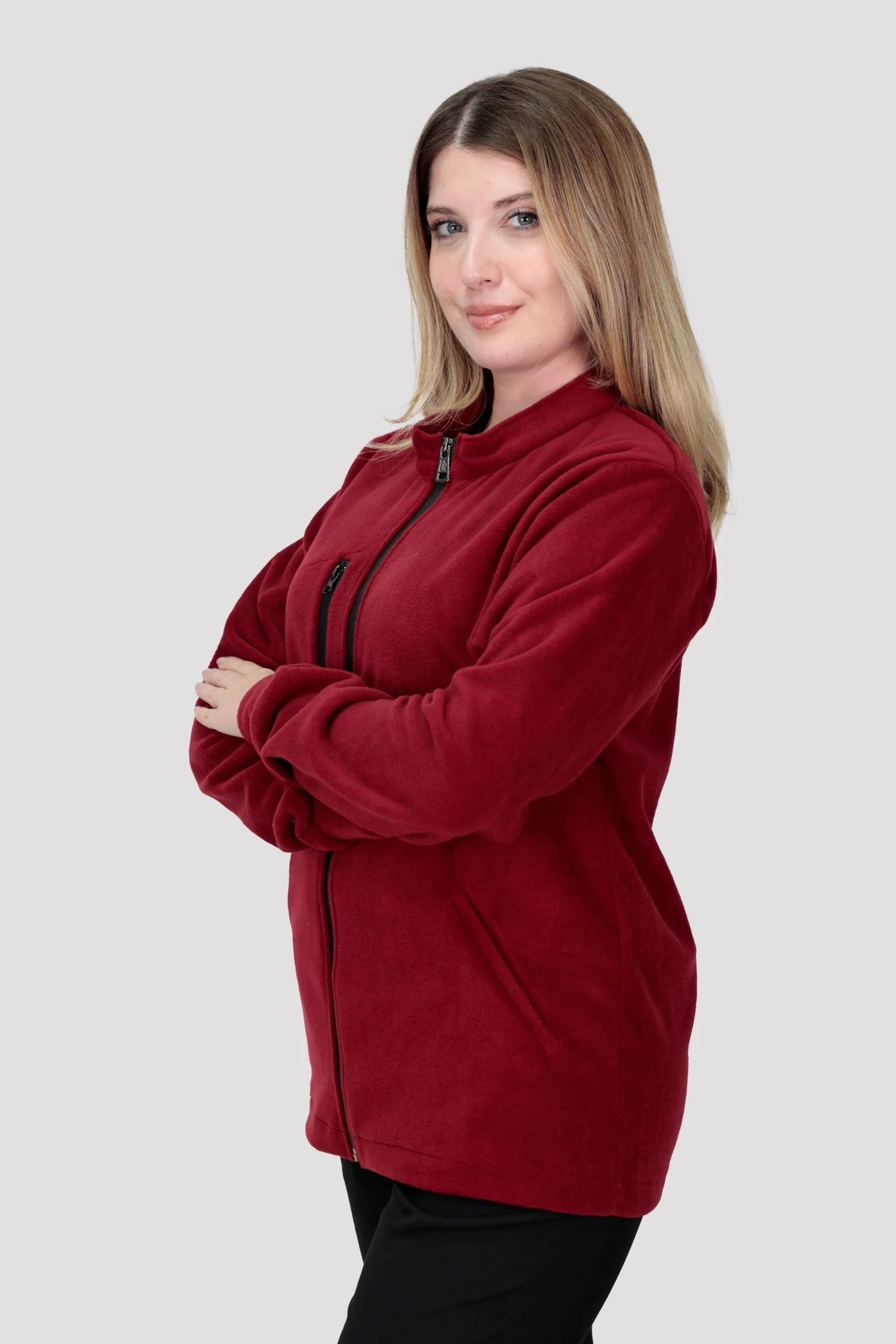 Kadın Polar Doktor Hemşire Eczacı Estetisyen - Bordo